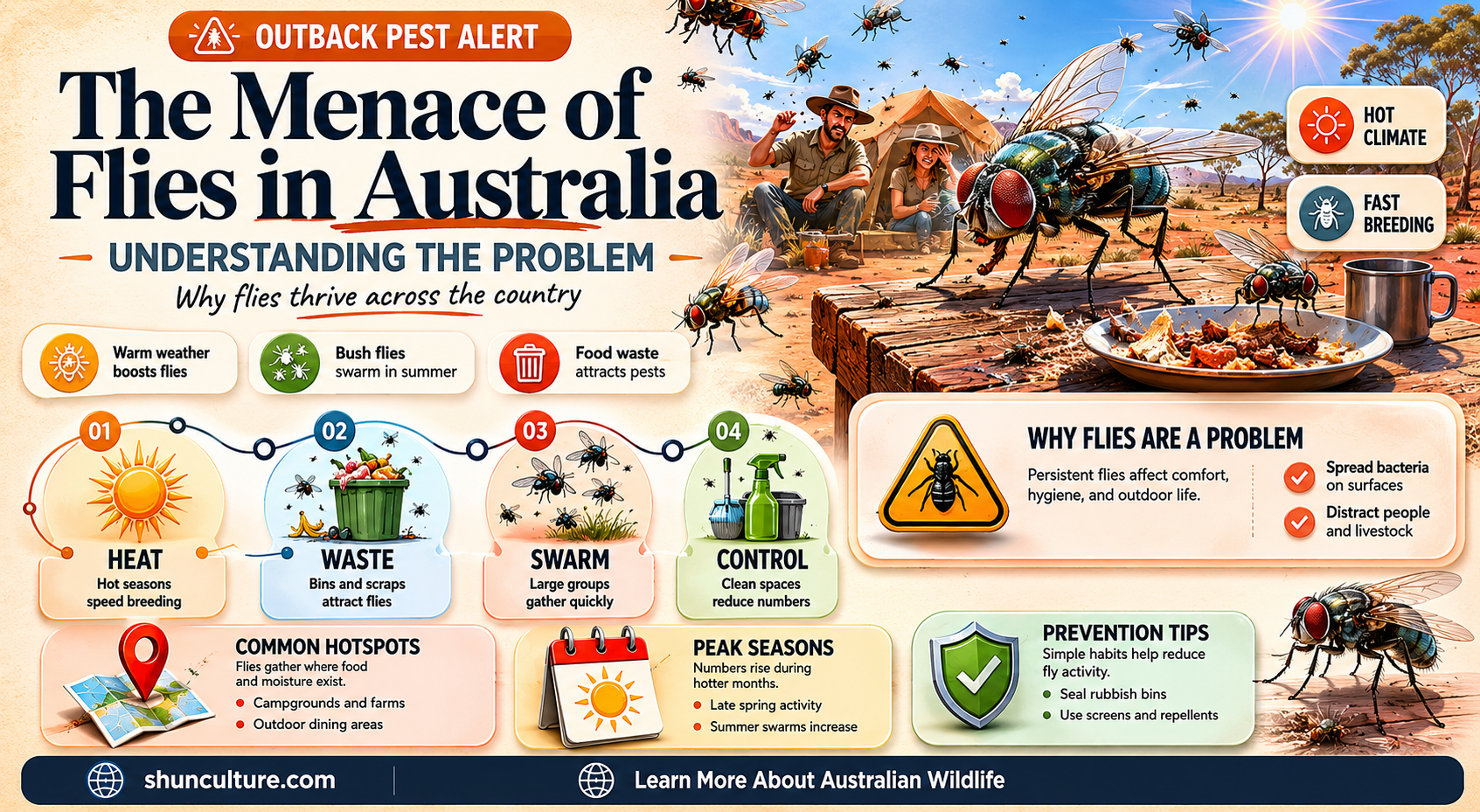 are flies bad in australia