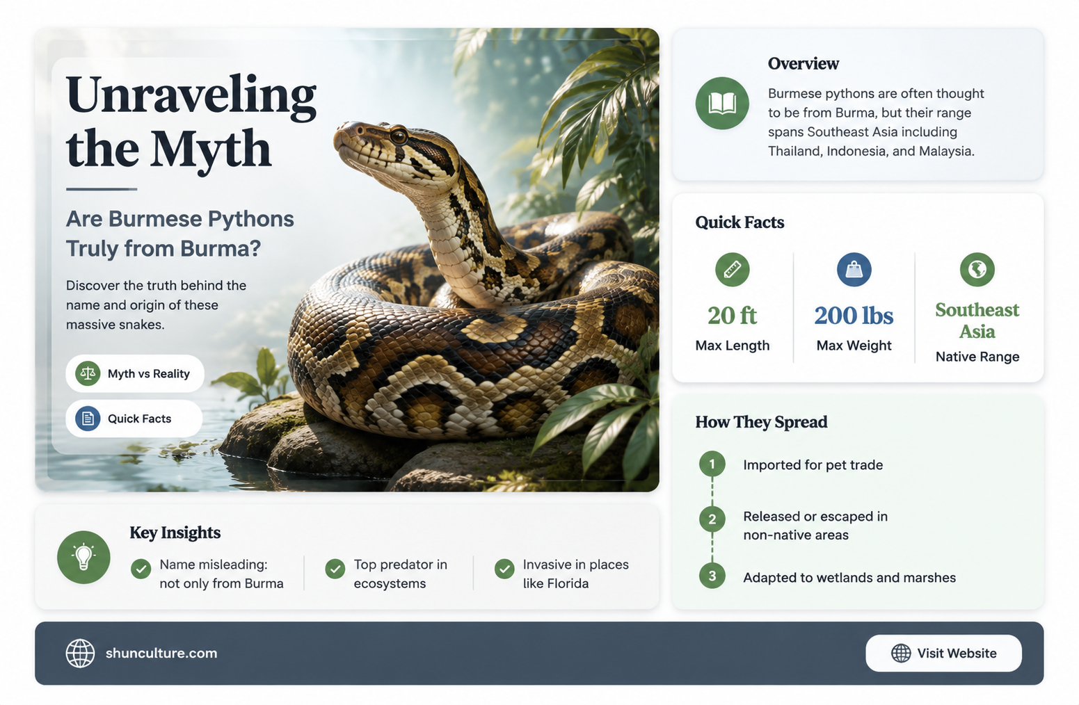 are burmese pythons from burma