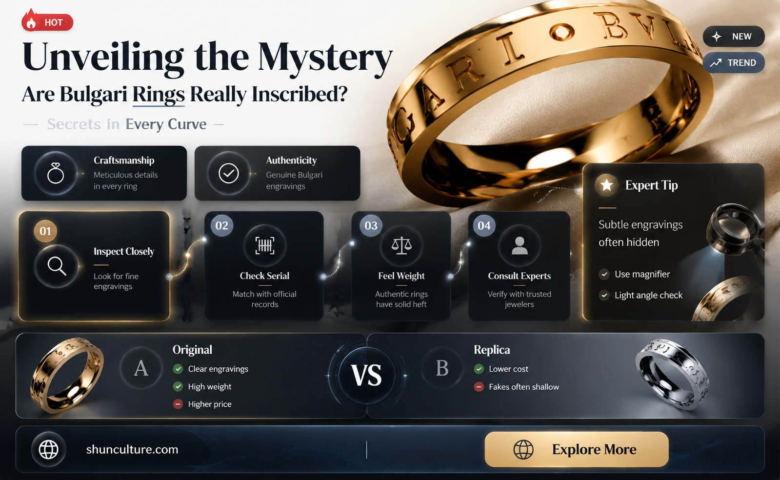 are bulgari rings inscribed