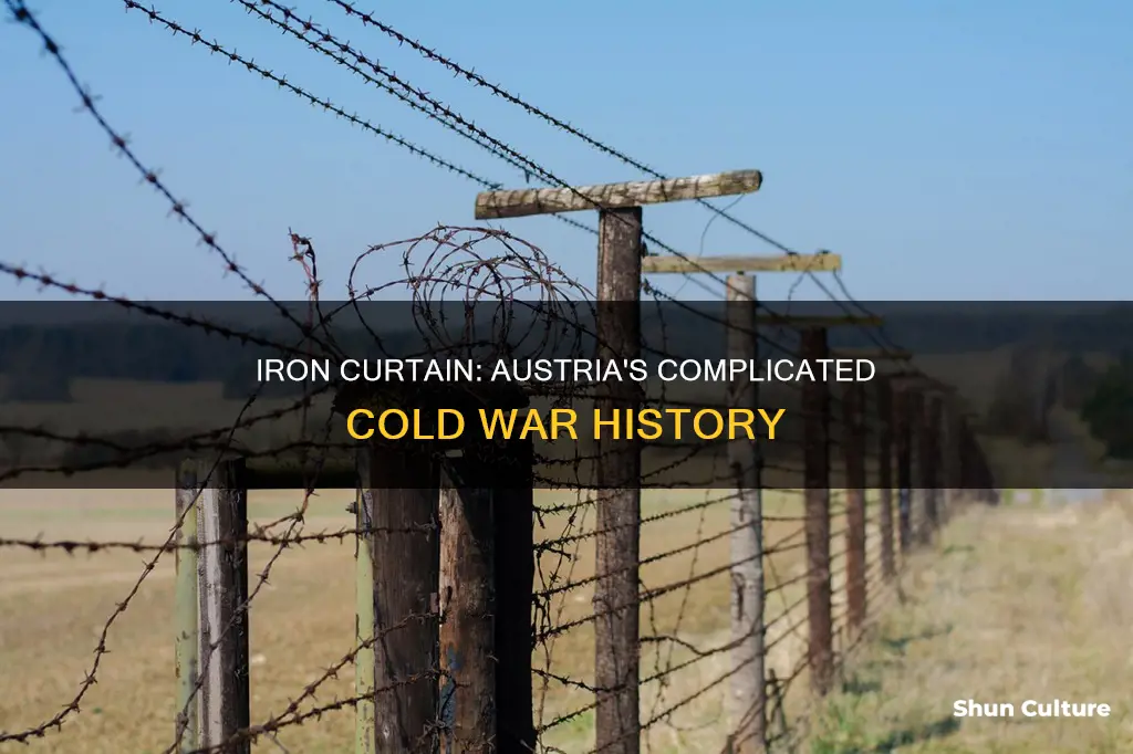 was austria behind the iron curtain