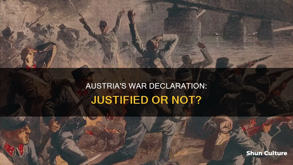 was austria justified in declaring war