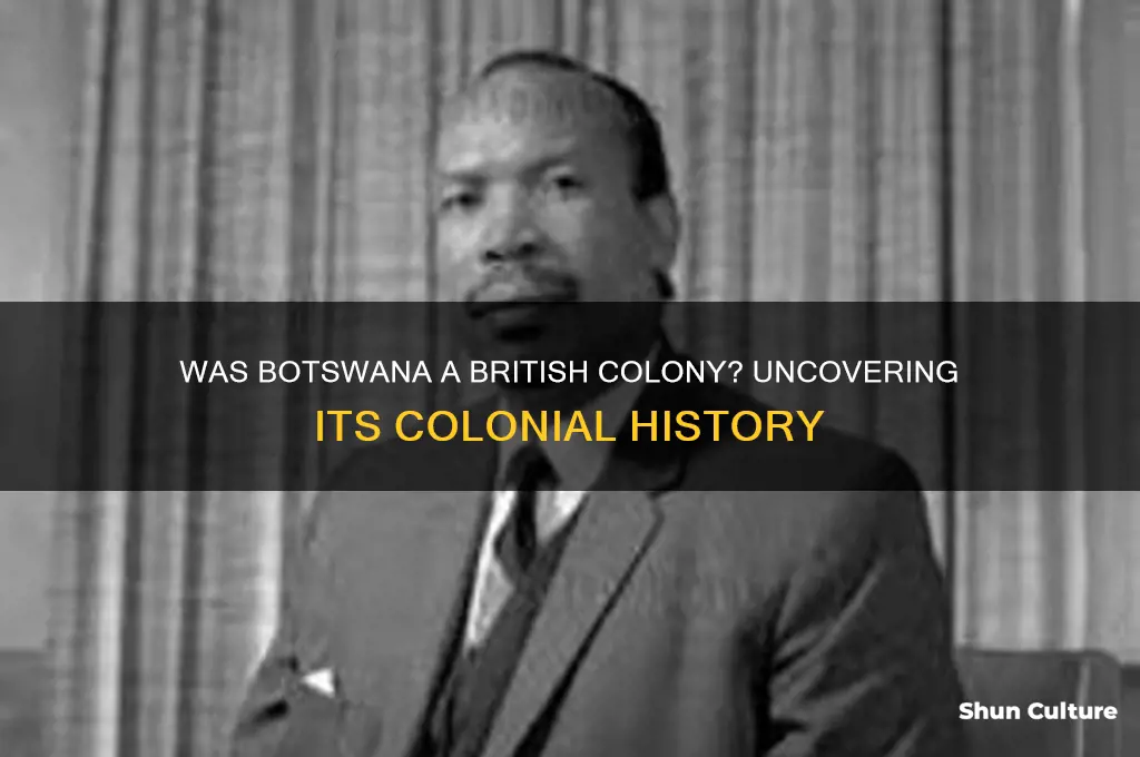 was botswana a british colony