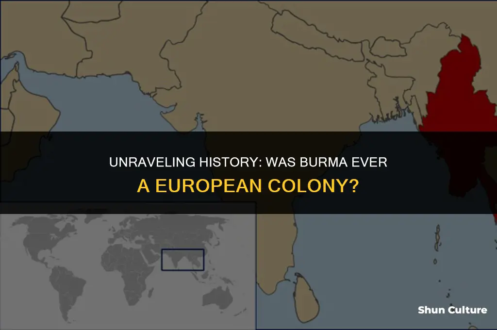 was burma a european colony