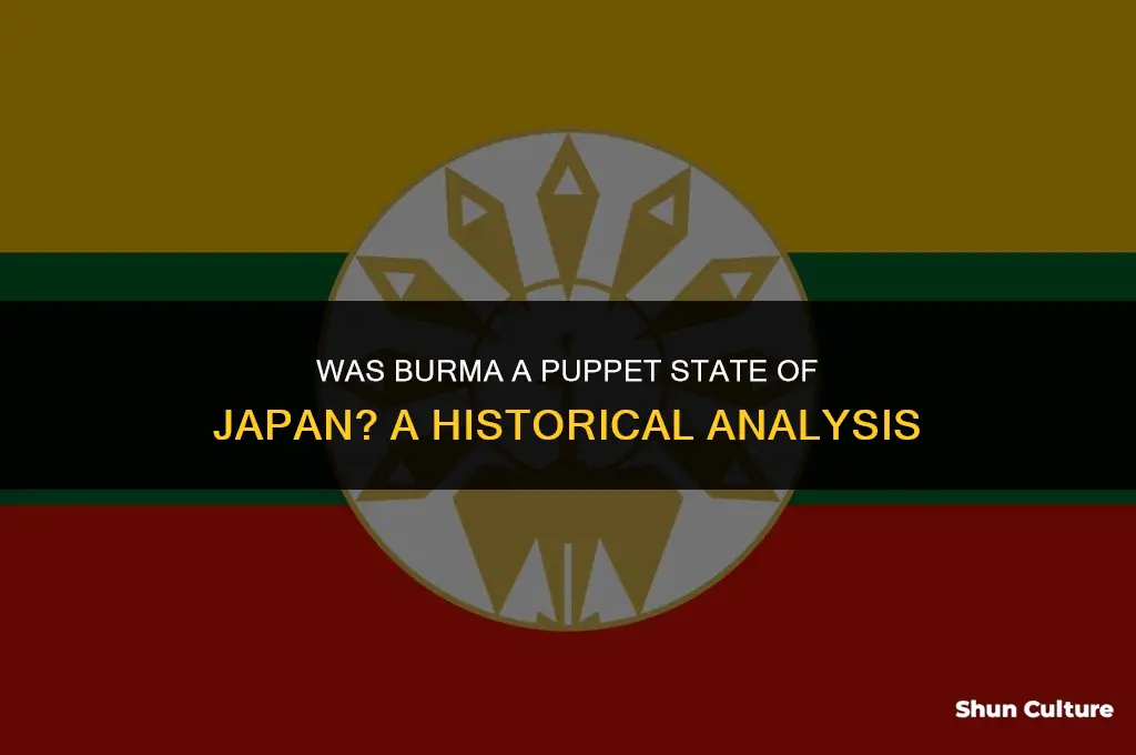 was burma a puppet state of japan