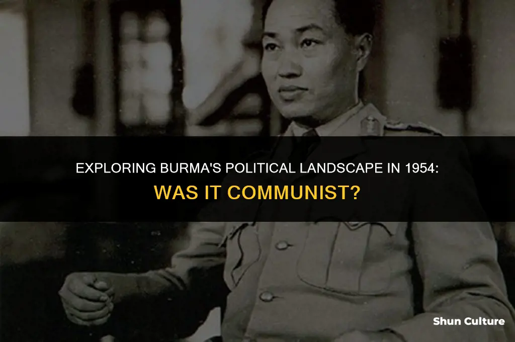 was burma communist in 1954