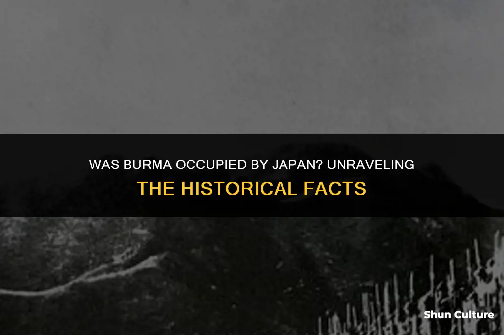 was burma occupied by japanese