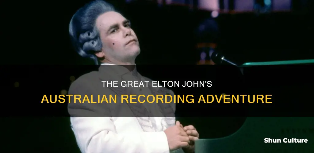 was elton john recording of australia good