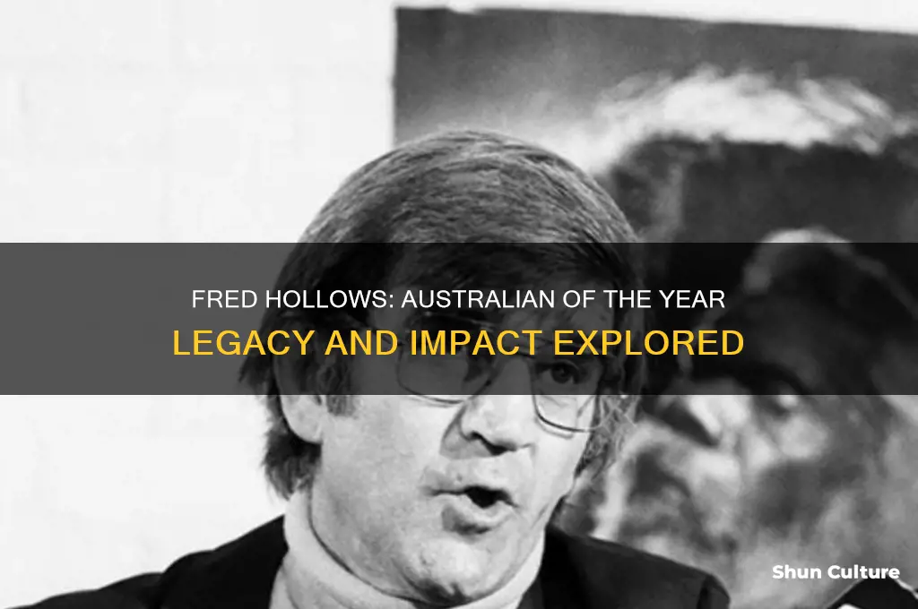 was fred hollows australian of the year