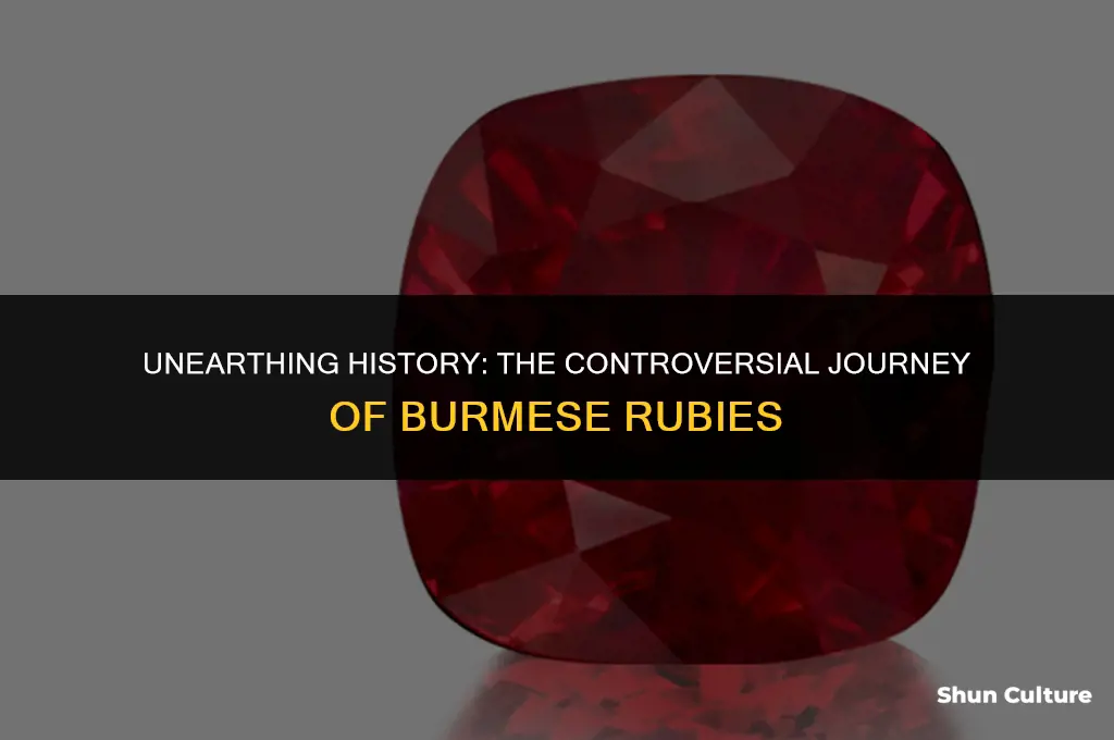 was it always illegal to bring rubies out of burma