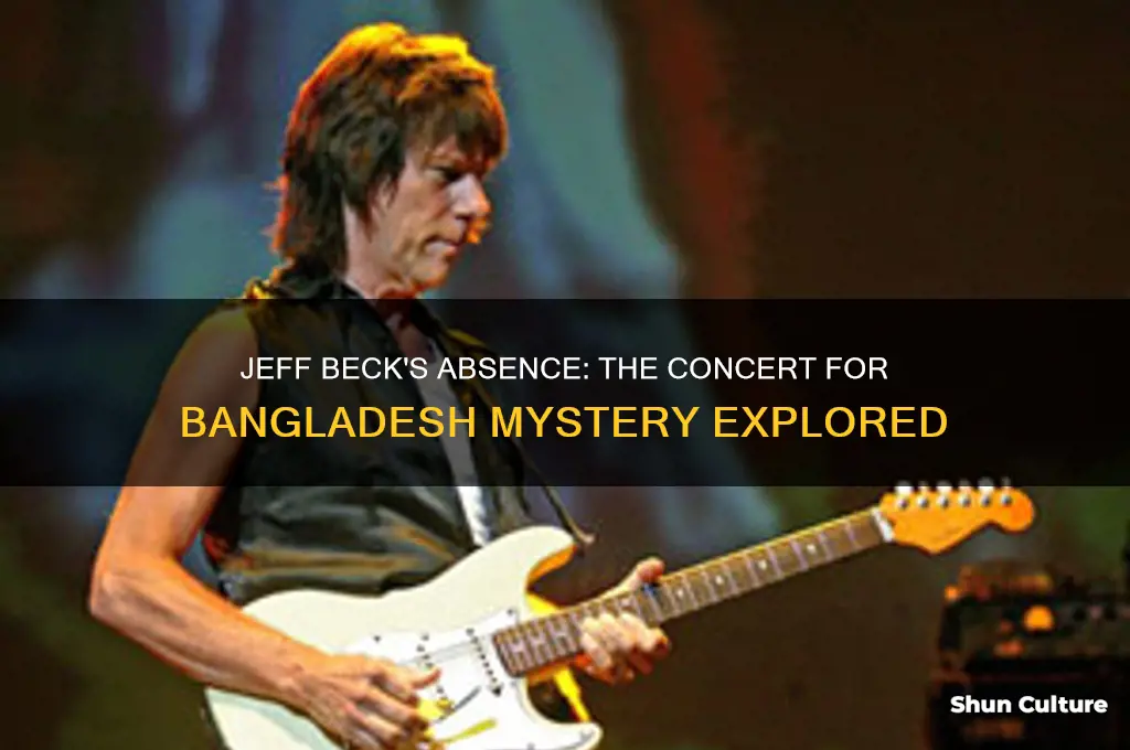 was jeff beck at concert for bangladesh