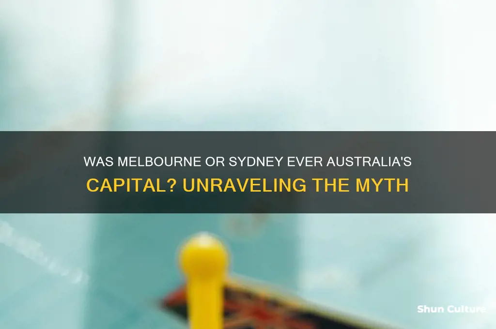 was melbourne or sydney ever the capital of australia