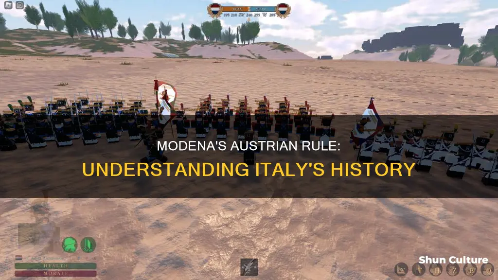 was modena italy under austrian rul