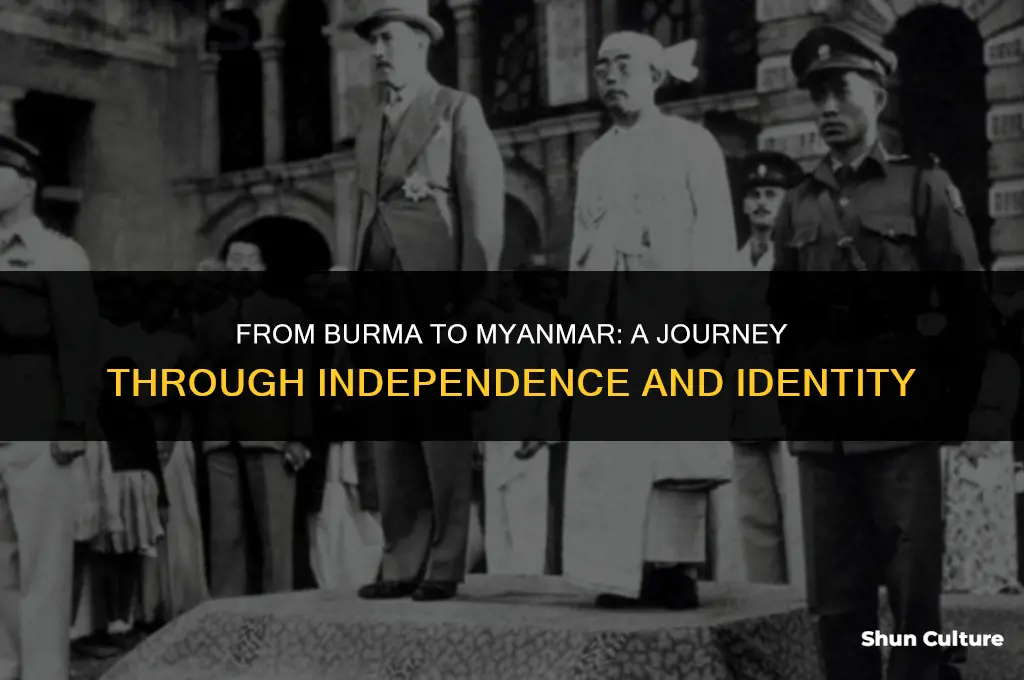 was named burma before it gained its freedom in 1948