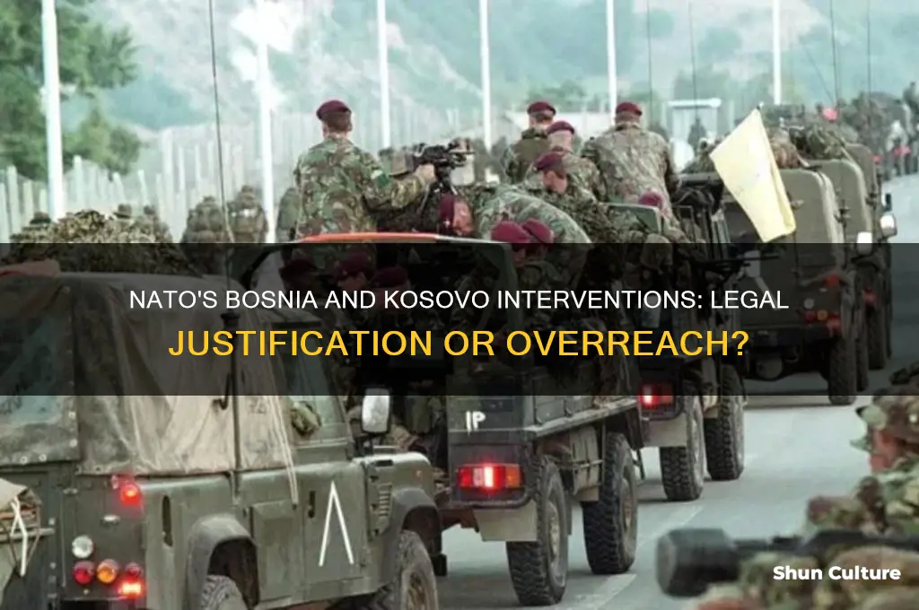 was nato intervention in bosnia and kosovo legal