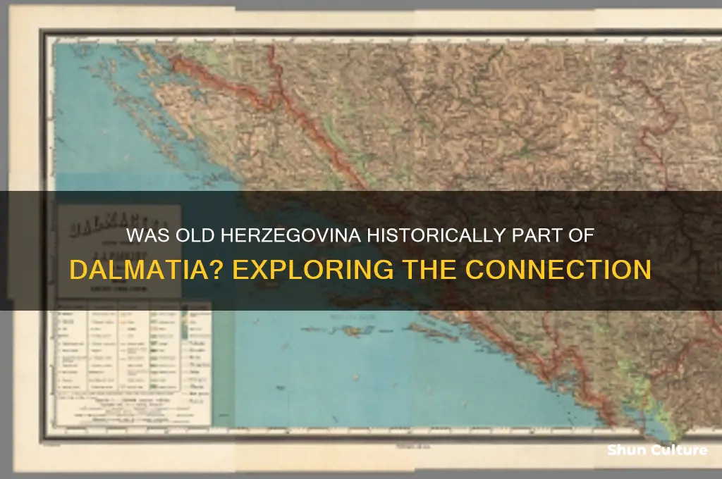 was old herzegovina part of dalmatia
