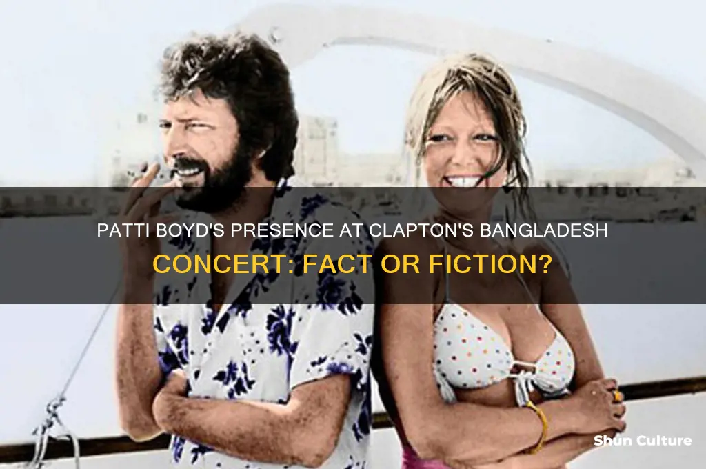 was patti boyd with clapton at time of bangladesh concert