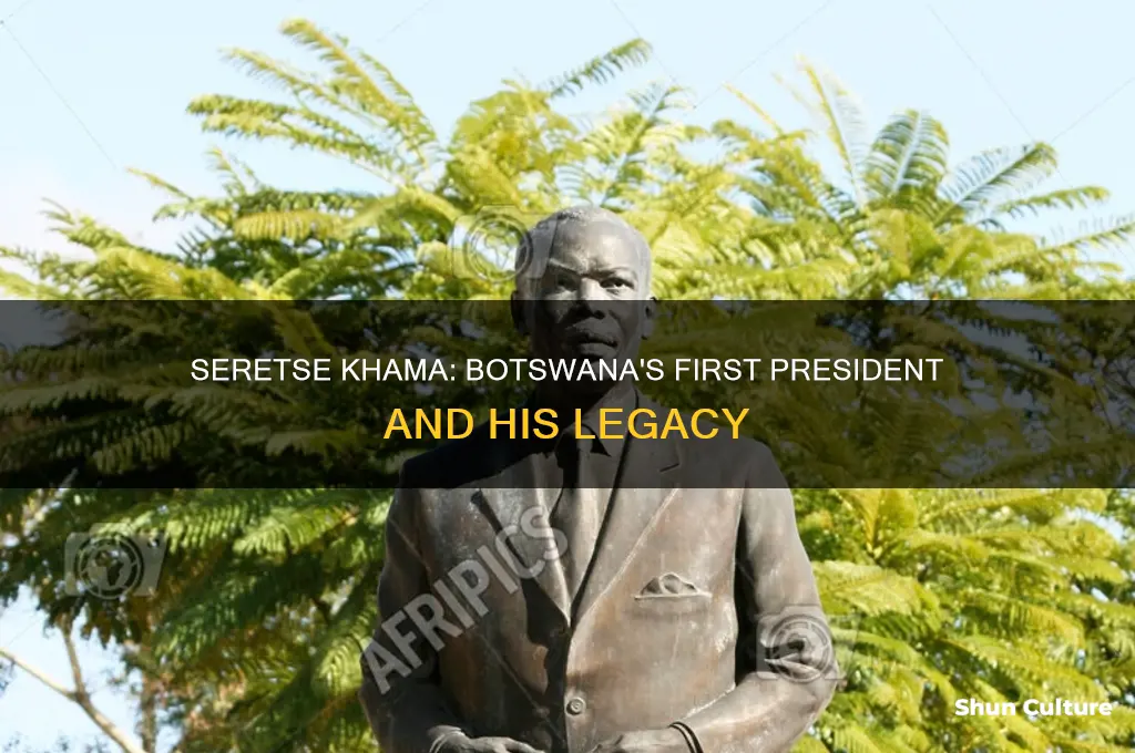 was seretse khama president of botswana