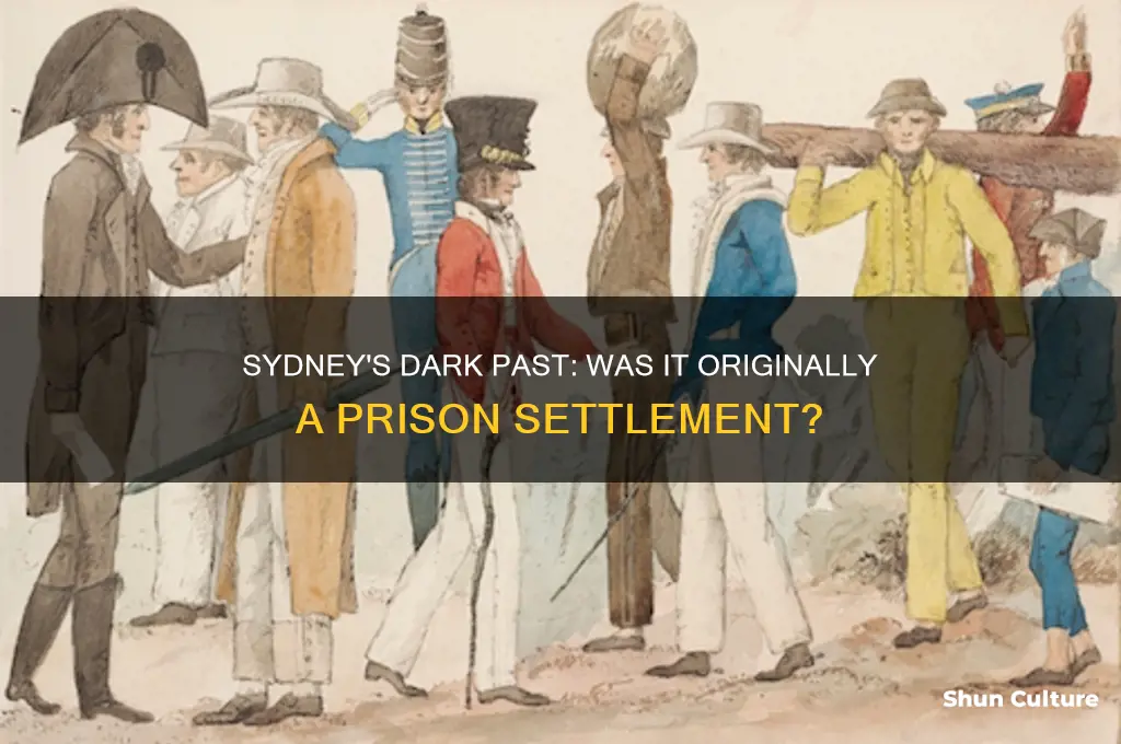 was sydney australia originally a prison settlement