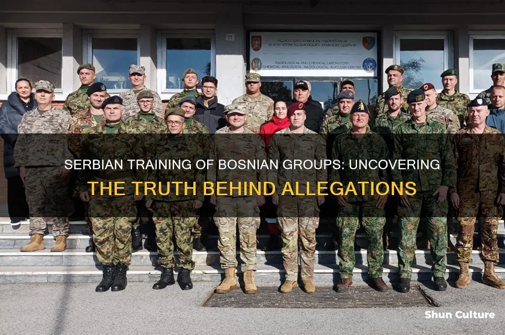 was the bosnian group trained by serbians