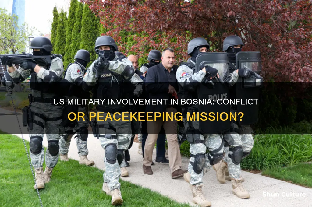 was the us ever in a military conflict in bosnia
