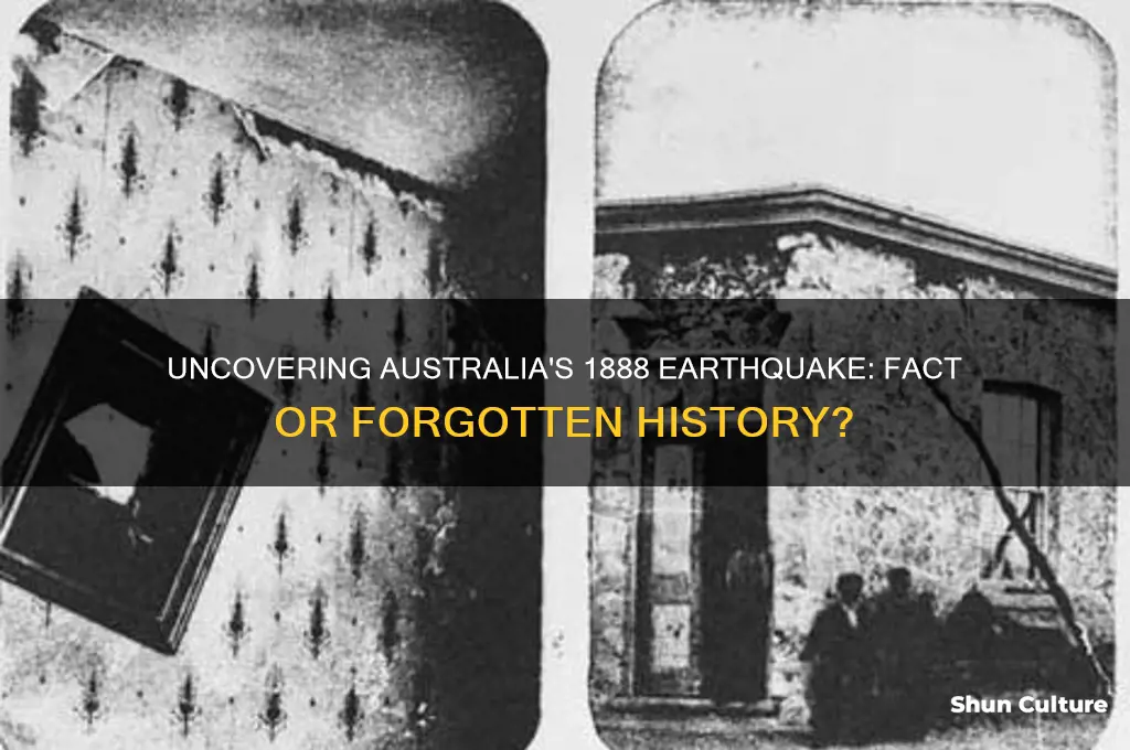 was there a earthquake in australia in the year 1888