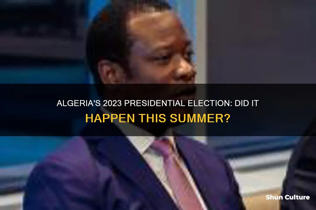 was there a presidental election in algeria this summer