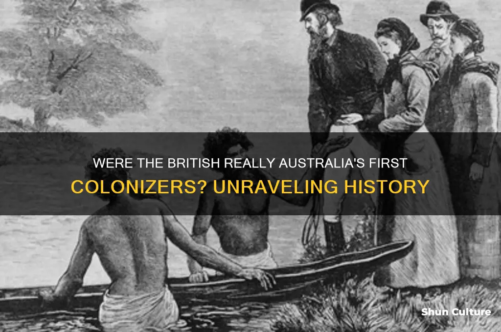 were the british first to australia