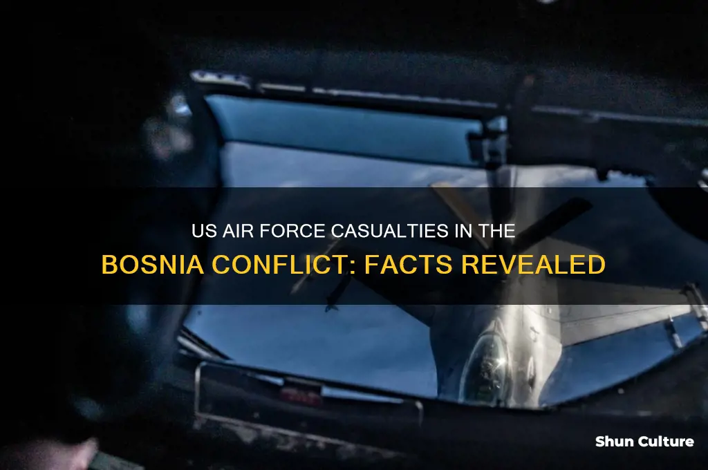 were there any us air force casualties in bosnia conflict