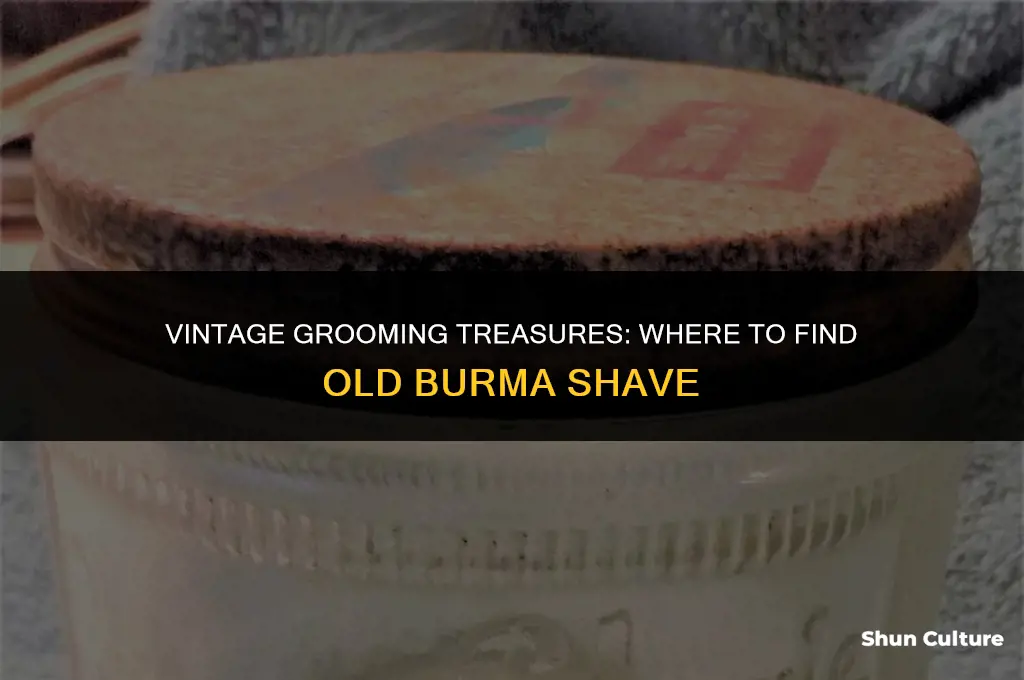 were to buy a old burma shave