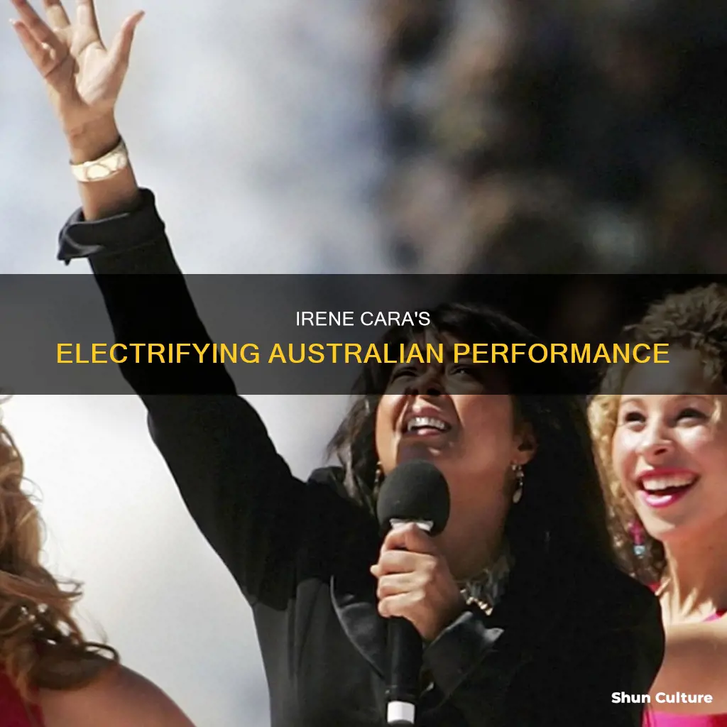 what a feeling irene cara live in australia