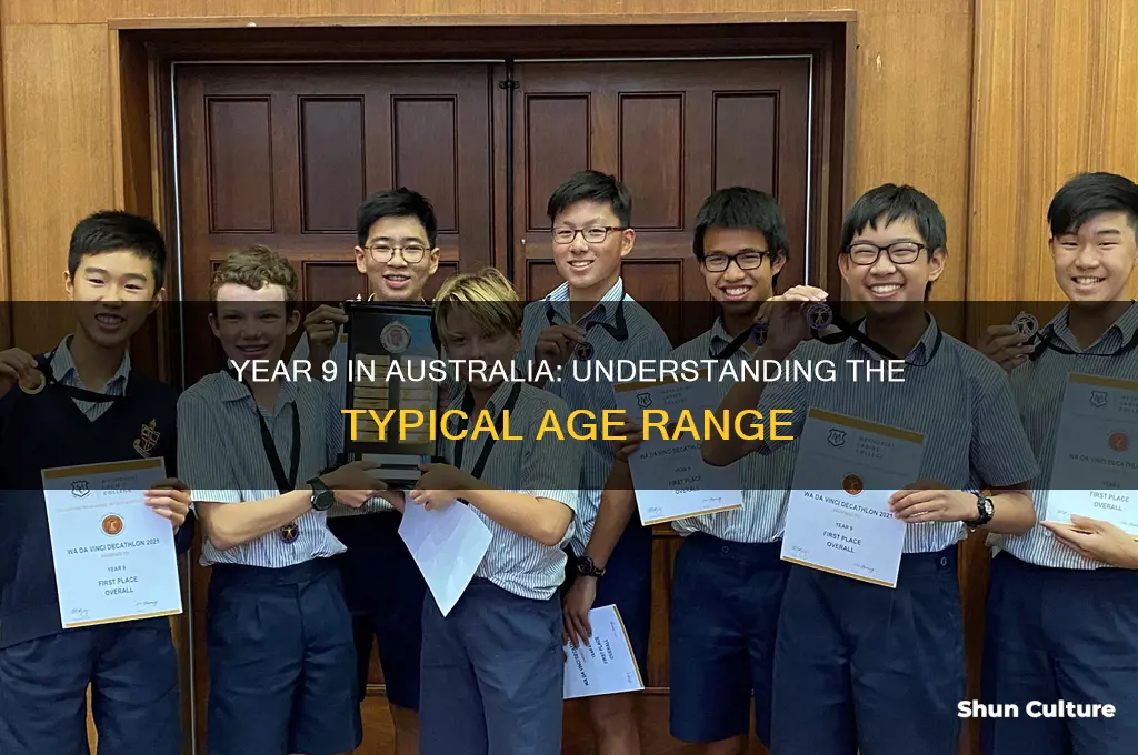 what age are you in year 9 in australia