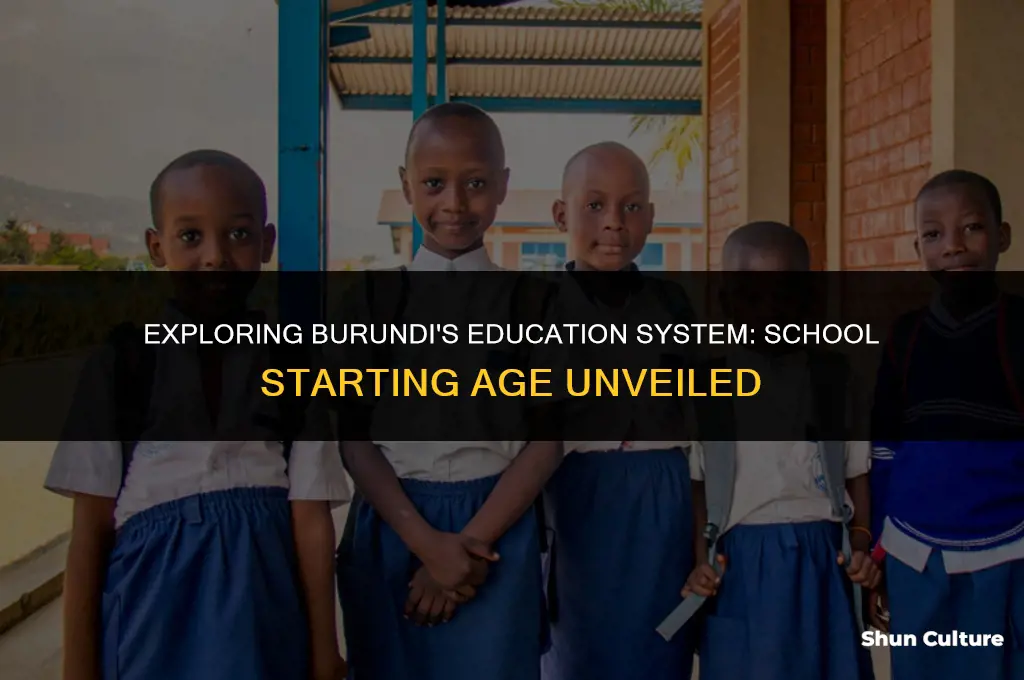 what age do kids start school in burundi