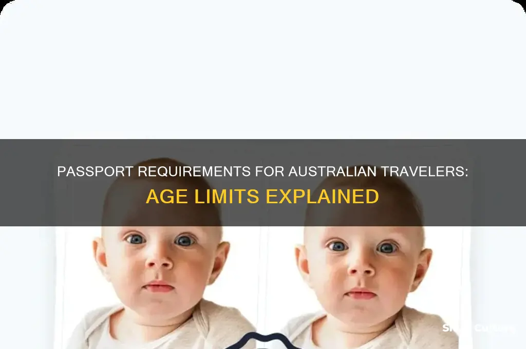what age do you need a passport australia