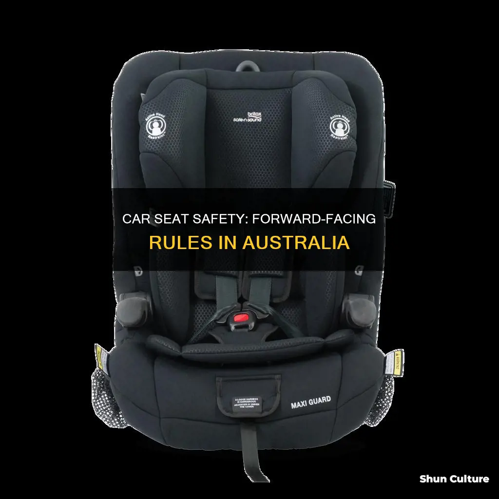 what age do you turn the car seat forward australia