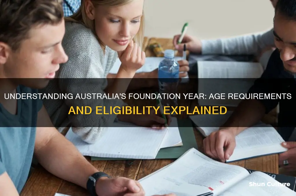 what age is foundation year in australia