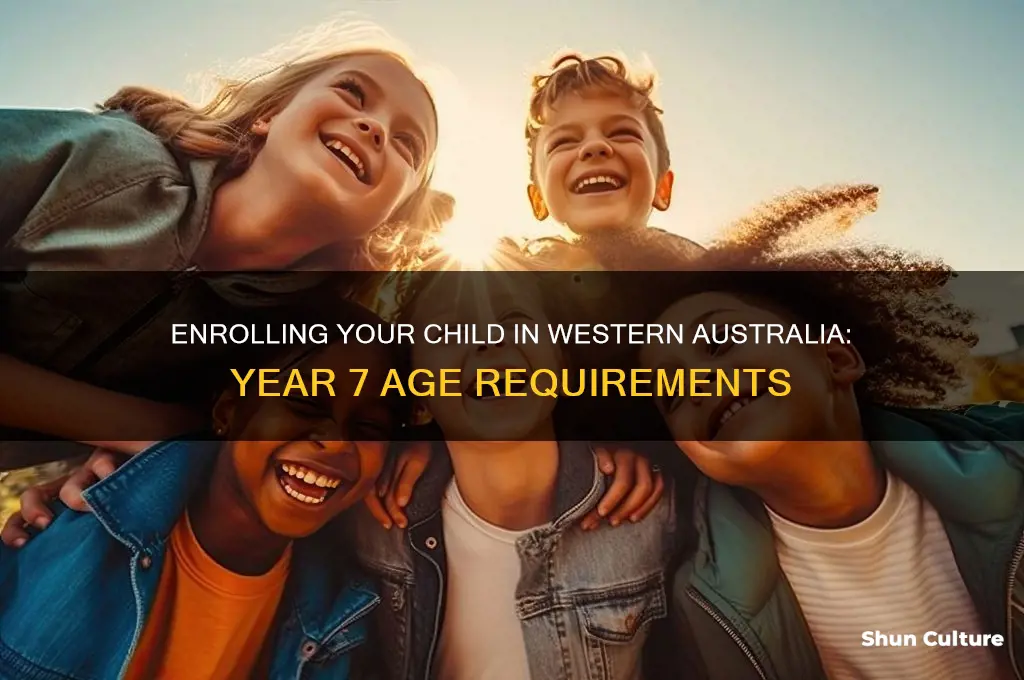 what age is year 7 in western australia
