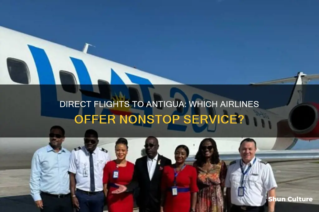 what airline flies direct to antigua