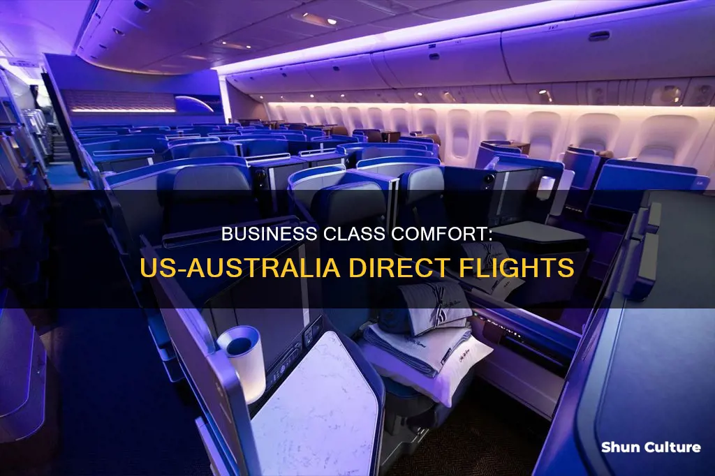what airlines fly business class between us and australia
