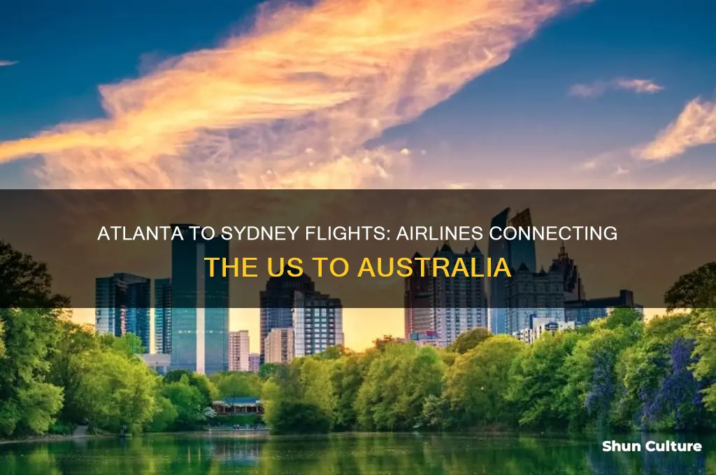 what airlines fly from atlanta to sydney australia