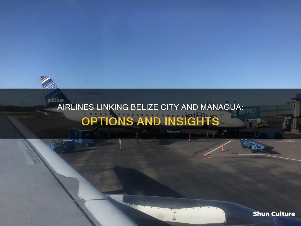 what airlines fly from belize city to managua nicaragua