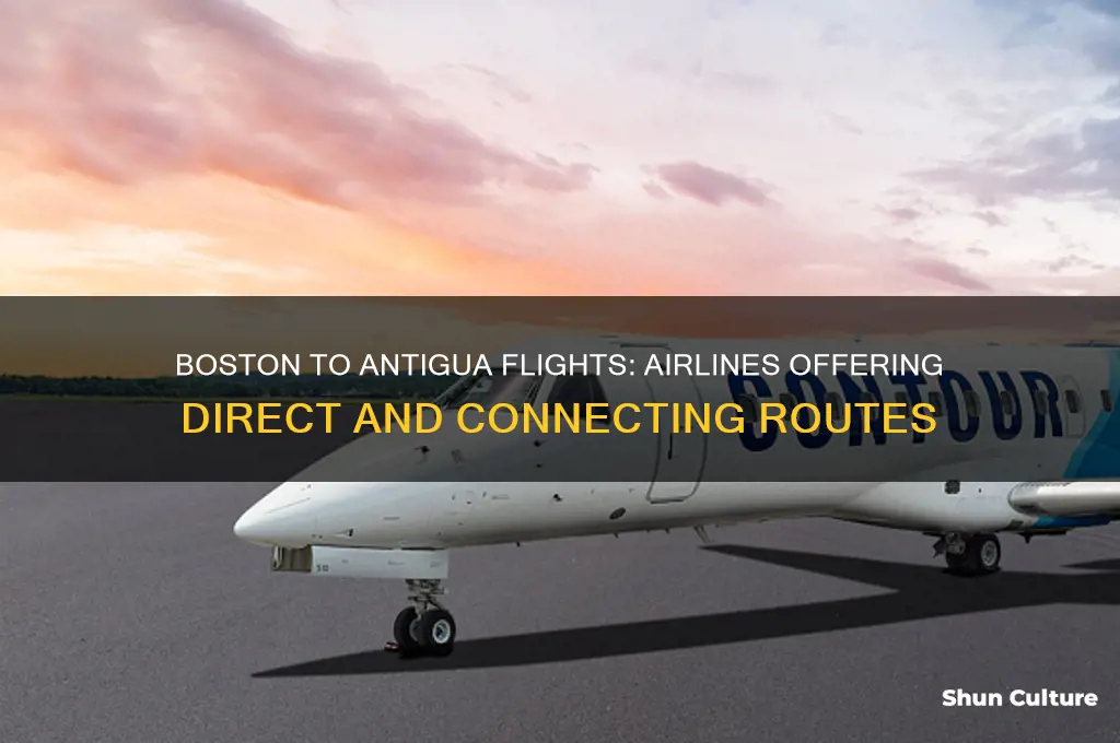 what airlines fly from boston to antigua