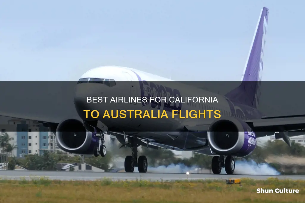 what airlines fly from california to australia
