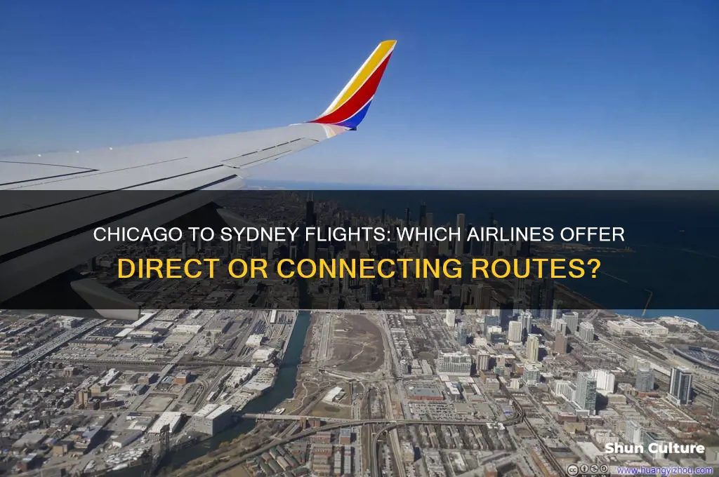 what airlines fly from chicago to sydney australia