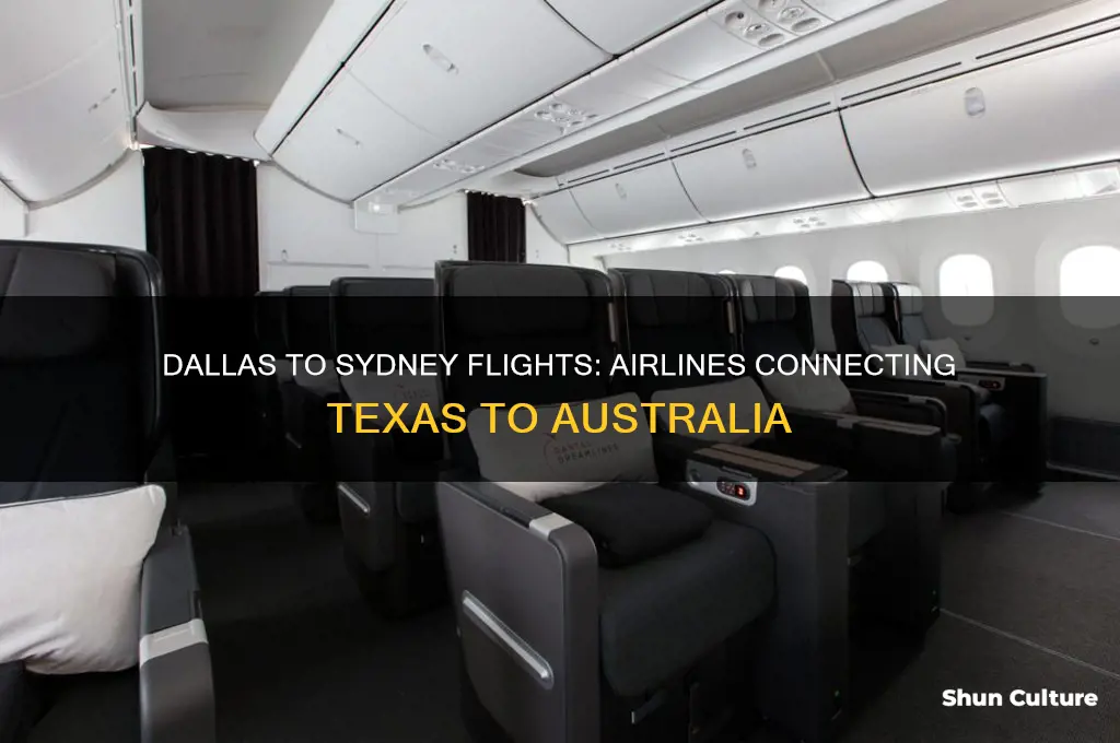 what airlines fly from dallas to sydney australia