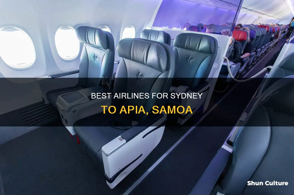 what airlines fly from sydney australia to apia western samoa