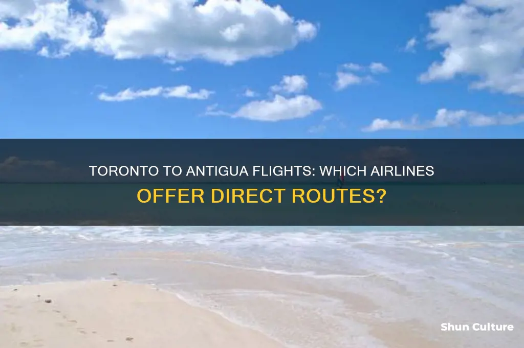 what airlines fly from toronto to antigua