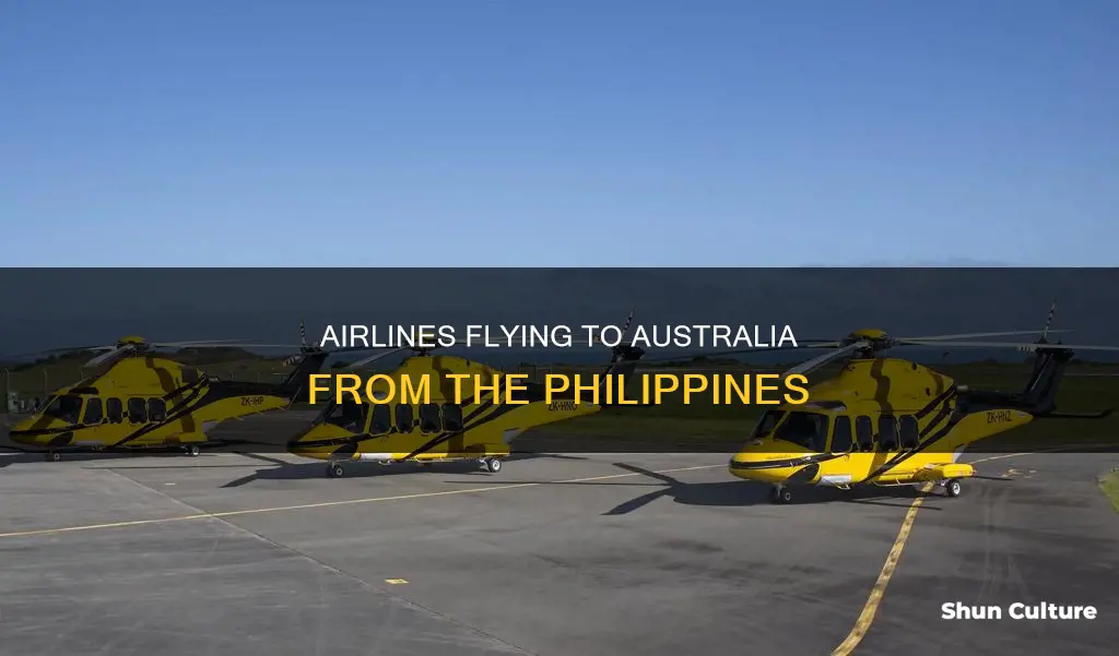 what airlines fly to australia from phi