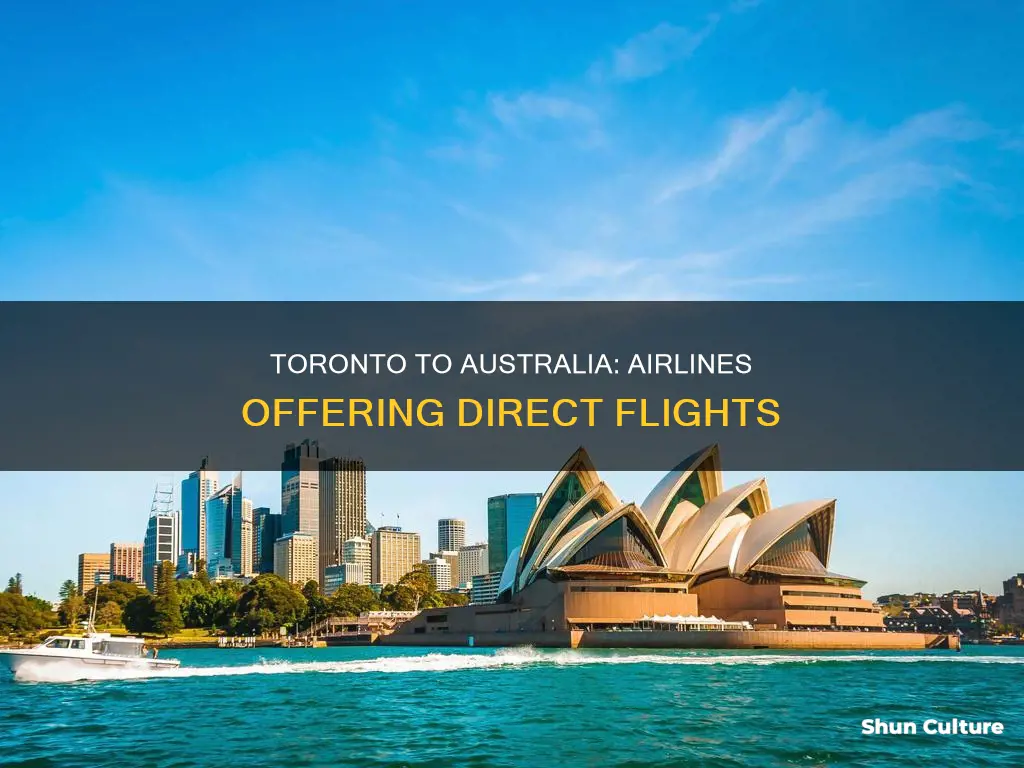 what airlines fly to australia from toronto