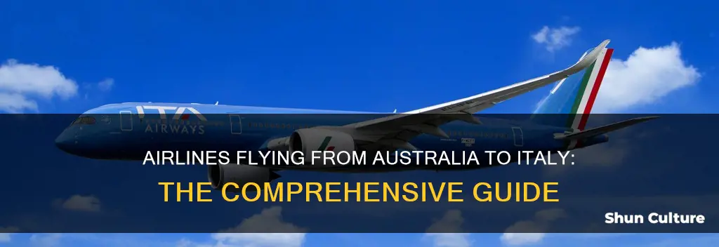 what airlines fly to italy from australia