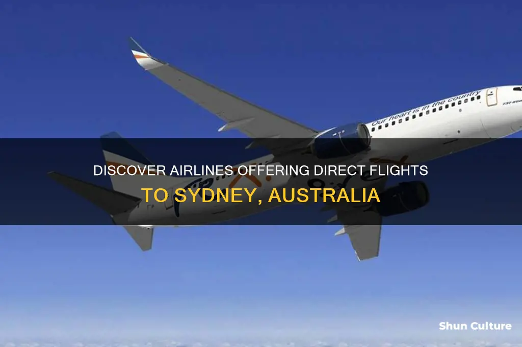 what airlines fly to sydney australia